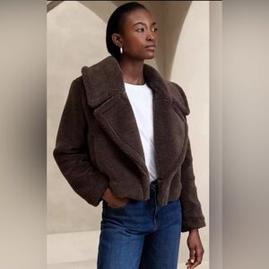 Banana Republic Chocolate Teddy Jacket